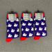 Urban Outfitters Underwear & Socks | Naughty Rabbits Socks By Urban Outfitters Size 10-13, 3 Pairs. | Color: Blue | Size: Os