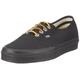 Vans U Authentic (10ozCnvs) bk/bk VNJV53D, Unisex - Erwachsene Sneaker, Schwarz ((10 oz Canvas) Black/Black), EU 36.5 (US 5)