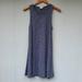 Madewell Dresses | Madewell Medium Navy Blue Stripe High Neck Dress | Color: Blue/White | Size: M