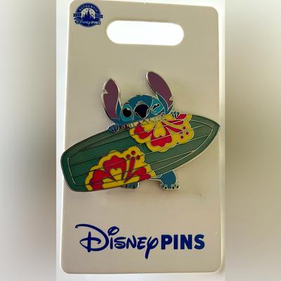 Disney Accessories | Disney Stitch Biting Surfboard - New | Color: Blue/Pink | Size: Os