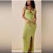 Free People Dresses | Free People Beach Eleni Bodycon Midi Dress In Green Size Xl Nwot | Color: Green | Size: Xl