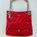 Coach Bags | Coach Poppy Liquid Gloss Red Patent Leather Quilted Purse Handbag Silver Chain | Color: Red | Size: Os