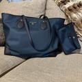 Michael Kors Bags | Mk Designer Navy Nylon Large Tote Handbag | Color: Blue | Size: Os