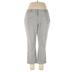 Crown & Ivy Casual Pants - High Rise: Gray Bottoms - Women's Size 16