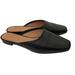 Madewell Shoes | Madewell Leather Slip On Mule Flats Black Size 7.5 | Color: Black | Size: 7.5