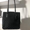 Coach Bags | Euc Coach Sig Canvas/Leather Bucket Bag/Shoulder Bag - Black | Color: Black/Silver | Size: Os