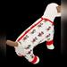 Disney Dog | Disney's Dog Red & White Natural Mickey Minnie Mouse Pjs M Size | Color: Cream/Red | Size: Os