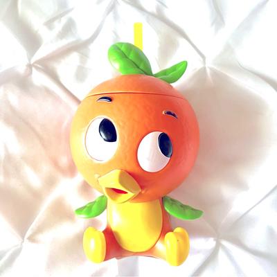 Disney Other | Disney Parks Orange Bird Drink Sipper, Adorable! Epcot Flower & Garden Festival | Color: Green/Orange | Size: Os