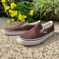 Vans Shoes | Deadstock Brown Vans Classic Slip-On Sneakers Shoes | Color: Brown/White | Size: 8.5