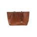 MICHAEL Michael Kors Leather Tote Bag: Brown Solid Bags