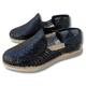 Mexico en la Piel Leather Shoes for Men, Handmade Checkered Loafer, Black, 7 UK