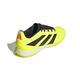 adidas Unisex 24 League Low Indoor Sneaker, Team Solar Yellow/Black/Solar Red, 10 Women/9 Men