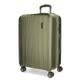Movom Wood Cabin Suitcase, Medium, Large and Sets, Rigid ABS TSA Closure, 4 Double Wheels Extendable Carry-on Luggage by Joumma Bags, Khaki, Medium Suitcase