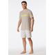 Shorty SCHIESSER ""Casual Nightwear"" Gr. 50 (M), braun (braungrau) Herren Homewear-Sets Pyjamas