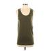 Eileen Fisher Sleeveless Top Green Scoop Neck Tops - Women's Size Small