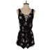 Kendall & Kylie Romper: Black Print Rompers - Women's Size Small