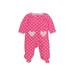 Child of Mine by Carter's Long Sleeve Outfit: Pink Hearts Bottoms - Size 3-6 Month