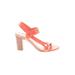 Trina Turk Heels: Orange Shoes - Women's Size 7 1/2