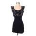 Forever 21 Cocktail Dress - Mini: Black Dresses - Women's Size Small