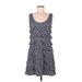 Isle By Melis Kozan Casual Dress - A-Line Scoop Neck Sleeveless: Blue Dresses - Women's Size Medium