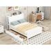 Wood Platform Beds Frame Full Size Storage Bed with Storage Shelves Headboard and 4 Drawers, Support Slats, Space Saving Storage