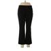 Simply Vera Vera Wang Casual Pants - Mid/Reg Rise: Black Bottoms - Women's Size Large