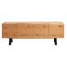 Rye Studio Scandinavian Wavy Edge 3-Section Sideboard - 18.75"W x 78.75"L x 28.625"H