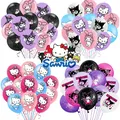 Ensemble de ballons Sanurgente pour enfants figurine d'anime Kawaii ballons Hello Kitty Kuromi