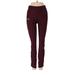Under Armour Active Pants - Super Low Rise: Burgundy Activewear - Women's Size Small