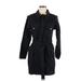 Tart Casual Dress - Mini Collared 3/4 sleeves: Black Solid Dresses - New - Women's Size Medium