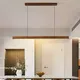 Lampe LED Suspendue en Bois au Design Moderne Luminaire Décoratif d'Nik Idéal pour un Salon une