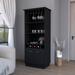 Sophia Bar Cabinet, Black – FM Furniture FM9076MLW