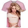 Fashion Singer Shakira 3D Print T-Shirt donna Streetwear Casual estate nuova maglietta a maniche