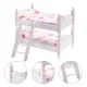 Dollhouse Bunk Bed 1/12 Scale Vanity Accessories Wooden Miniture Decoration Children's Room Crib for