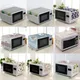 2024 New 1PC 35*95cm Linen Simple Microwave Oven Dustproof Cover with Pockets Cloth Microwaves