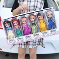 Disney Princess Kawaii Anime Doll White Snow Ariel Belle Rapunzel Play House Doll 20cm Cute Figure