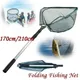 Telescopic Folding Fishing-Net Rubber Coated Landing Net Pole Easy Catch&Release Foldable Telescopic