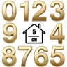 5 CM 3D Number Signs On The Door House Number Plate House Number Street Mailbox Number Stickers