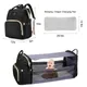 Station Pañaleras Para Backpack Bag Mummy Large Capacity Bag Changing Pad Fashion Backpack USB
