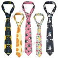 Cat Neckties Necktie for Unisex Polyester Silk 8cm Printed Festival Party Formal Gifts Tie Party