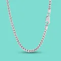 Wholesale 925 Sterling Silver 3mm Box Chain Necklace for Women Men Handmade Gifts Choker Fashion