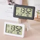 Digital Alarm Clock Thermometer Hygrometer Meter LED Indoor Electronic Humidity Monitor Clock