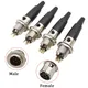 2Pcs Mini XLR Male Plug Female Jack Audio Adapter 3/4/5/6 Pin Mini XLR Plug Socket Audio Microphone