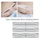 6 Pair Disposable Brow Shaping Sticker Drawing Guide Auxiliary Template Microblading Eyebrow Stencil