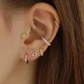 QUKE 1pc Delicate Pearl Earring for Women Girl Mini Gold Stud Earrings 2023 Jewelry Gift Tiny Earing