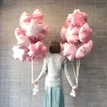 10pcs Sakura Cherry Foil Helium Balloon Graduation Ceremony Party Decoration Wedding Flower Air