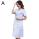 Unisex Short Sleeve White Lab Coat Medical Nurse Doctor Uniform Tunic Blouse Workwear