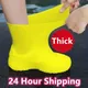 1 Pair Silicone WaterProof Shoe Covers S/M/L Covers Slip-resistant Rubber Rain Boot Overshoes