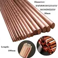 15 Sizes of Copper Rod Length 100mm Diameter 3/4/5/6/8/10/12/14/15/16/18/20/22/25/30mm Copper Bar