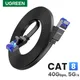 UGREEN Ethernet Cable Cat8 40Gbps Flat Cable 2000MHz CAT 8 Networking Internet Lan Cord for Laptops